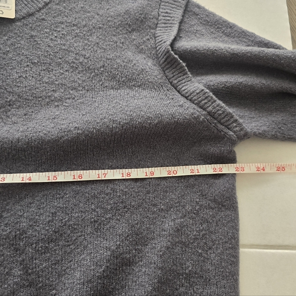 NWT Favorite Daughter The Varsity Wool Blend Cardigan Size XL In Slate Color - Picture 6 of 16